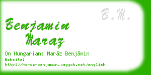 benjamin maraz business card